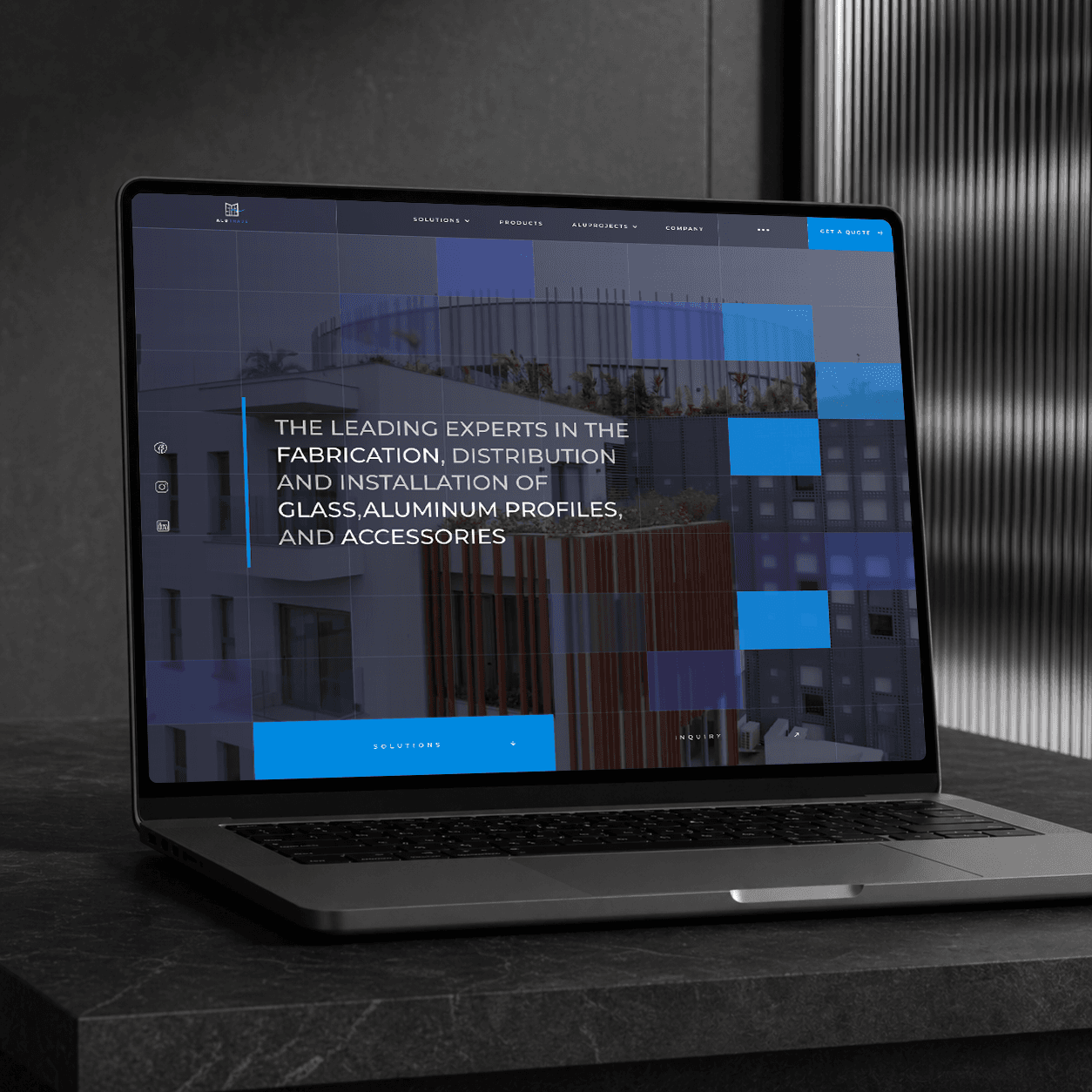 Alutrade — brand and website for an aluminium trading business