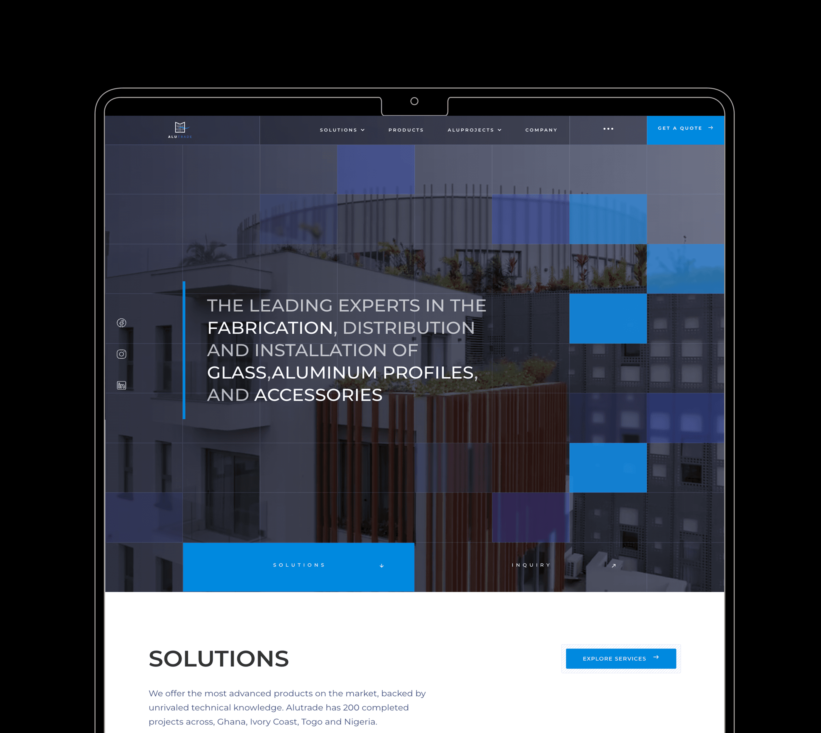 Alutrade — brand and website for an aluminium trading business — 4