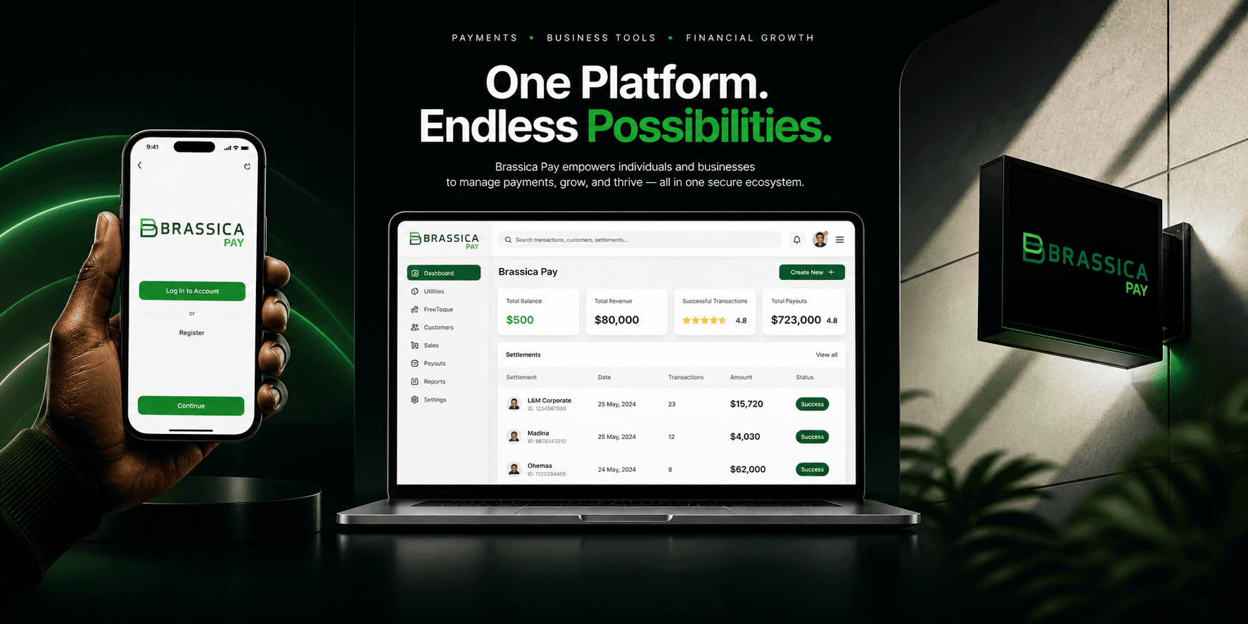 Brassica Pay — payments product brand and marketing site — 4