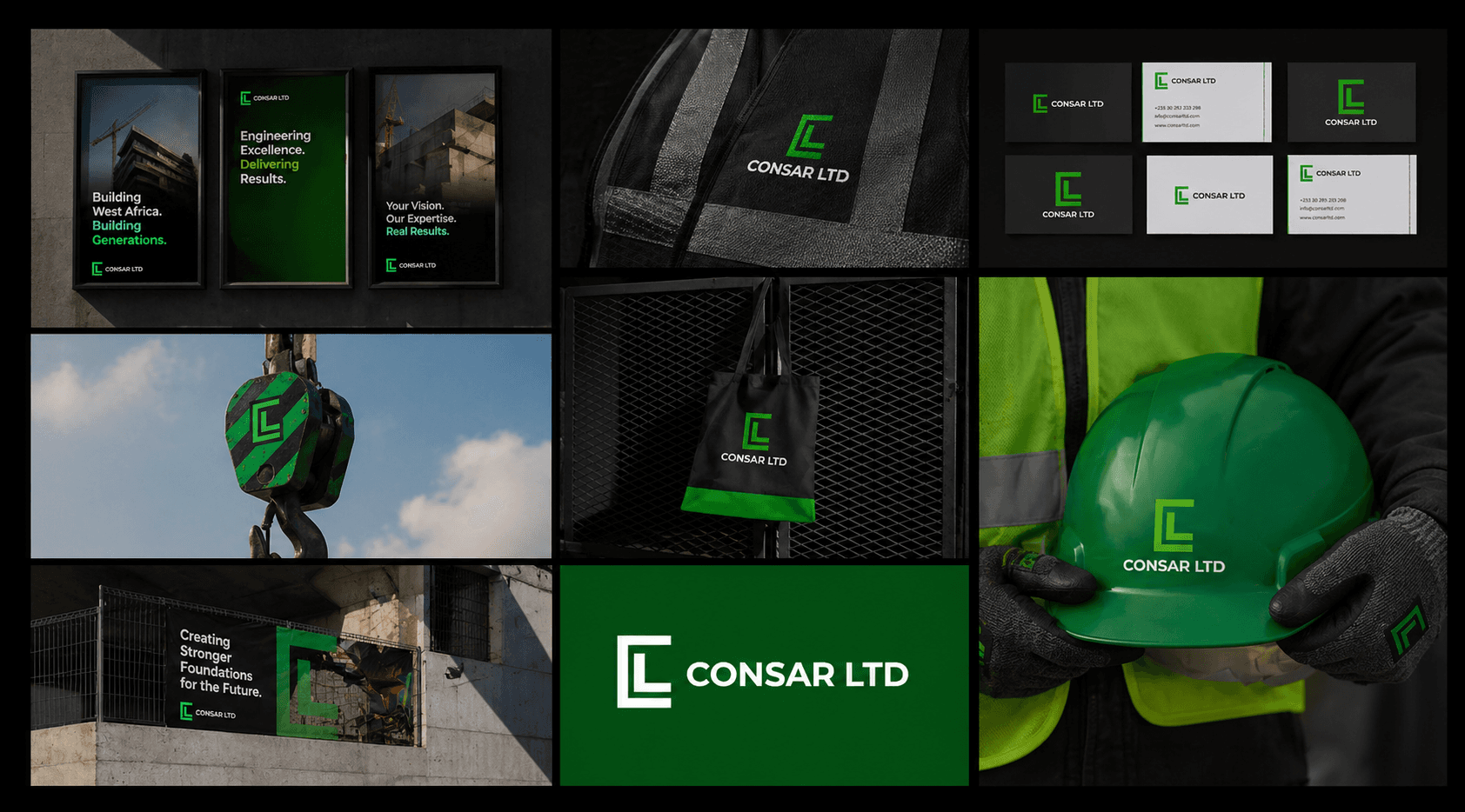 Consar — brand identity and website for a construction firm — 2