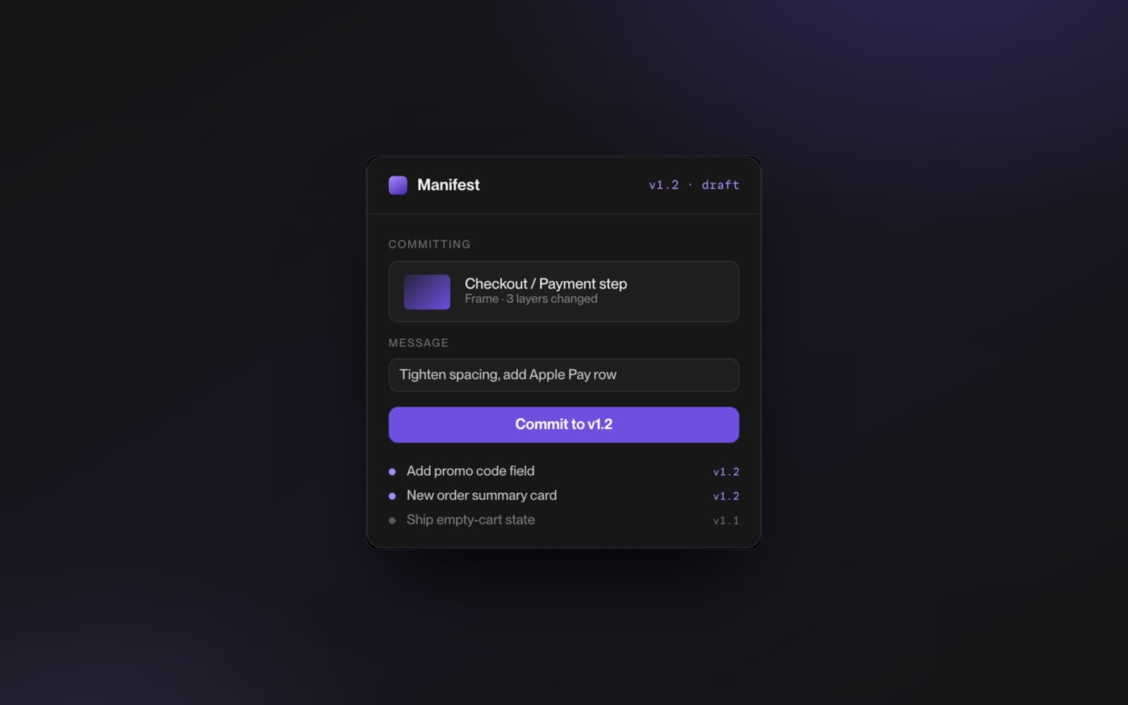 Manifest — version control, releases, and changelogs for Figma — 2
