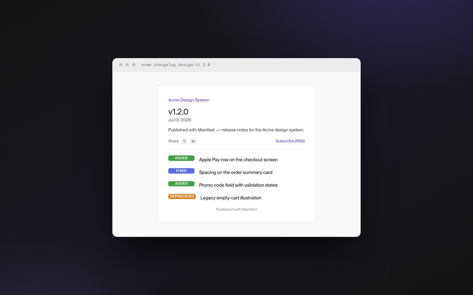 Manifest — version control, releases, and changelogs for Figma — 3