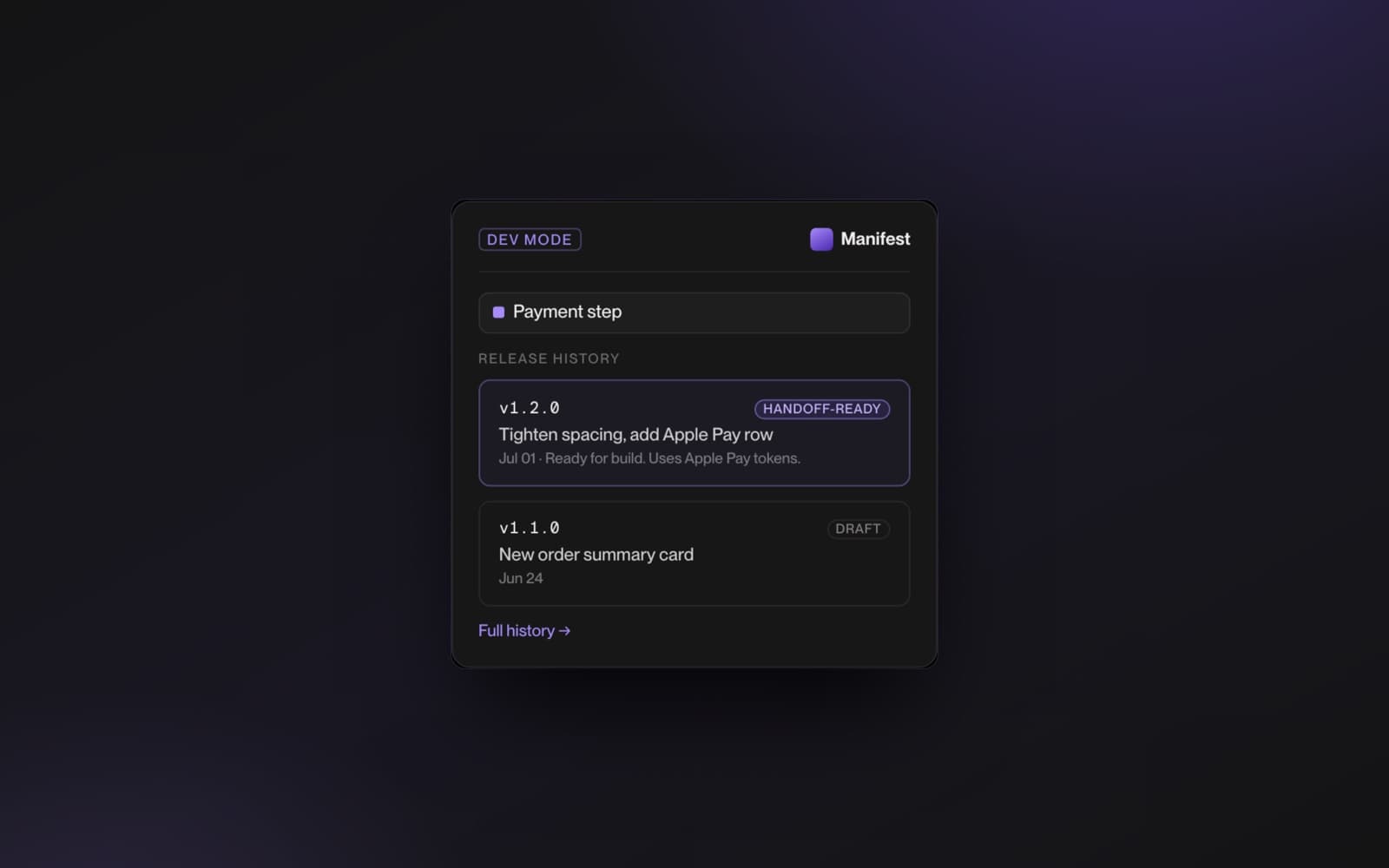 Manifest — version control, releases, and changelogs for Figma — 4