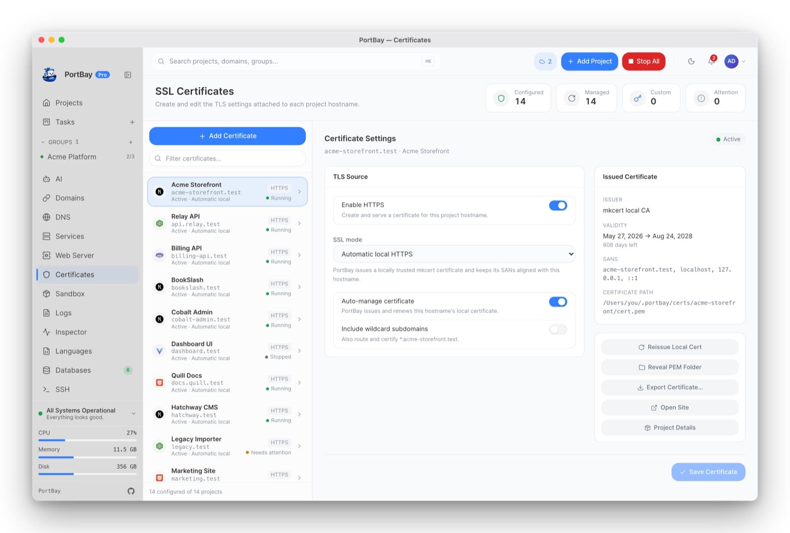 PortBay — local development environment manager for macOS — 6