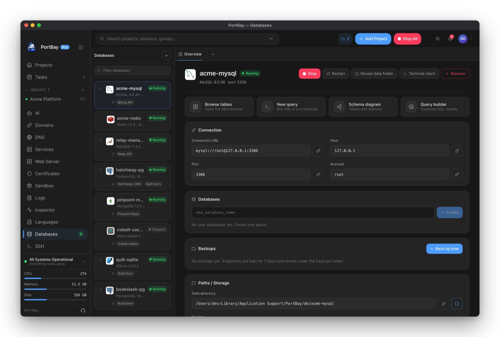 PortBay — local development environment manager for macOS — 9